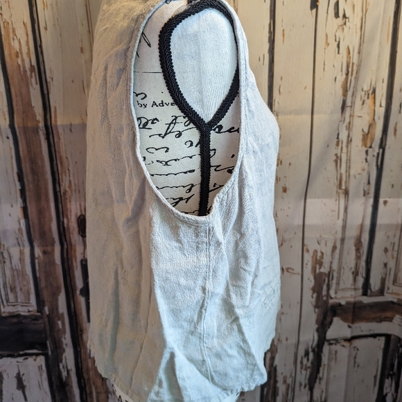 Vintage linen Via Vai By Pollero top - Picture 10 of 11